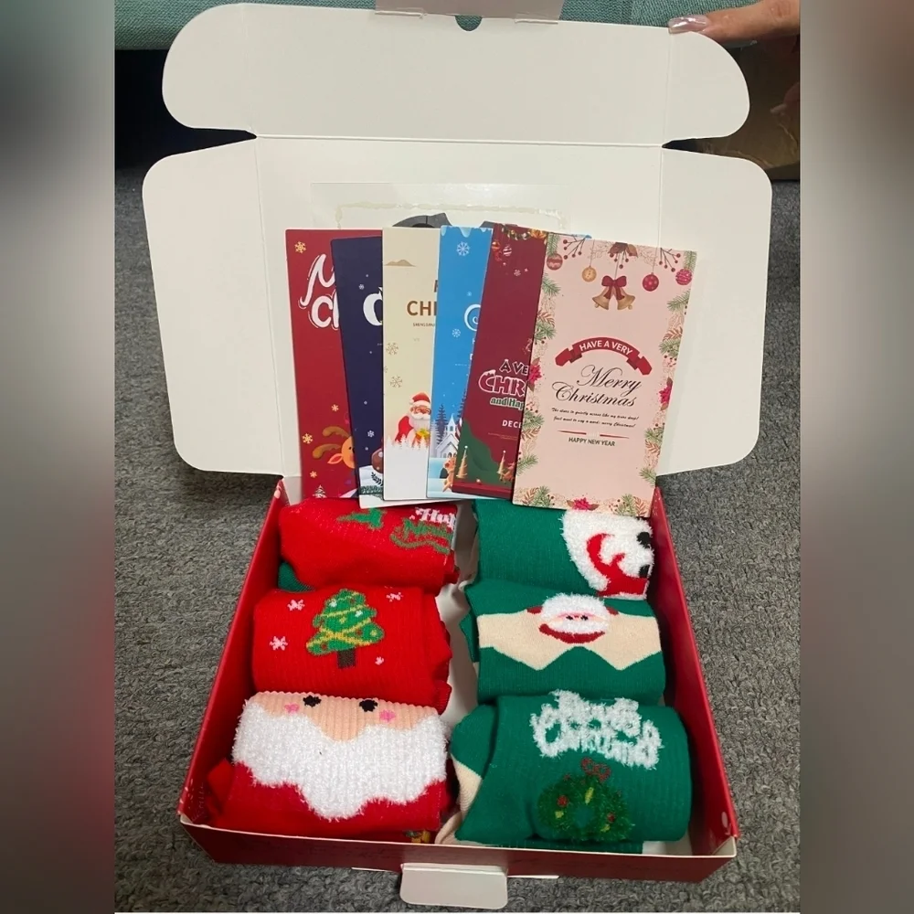 6 Pairs ofChristmas Socks for Kids Boys Girls